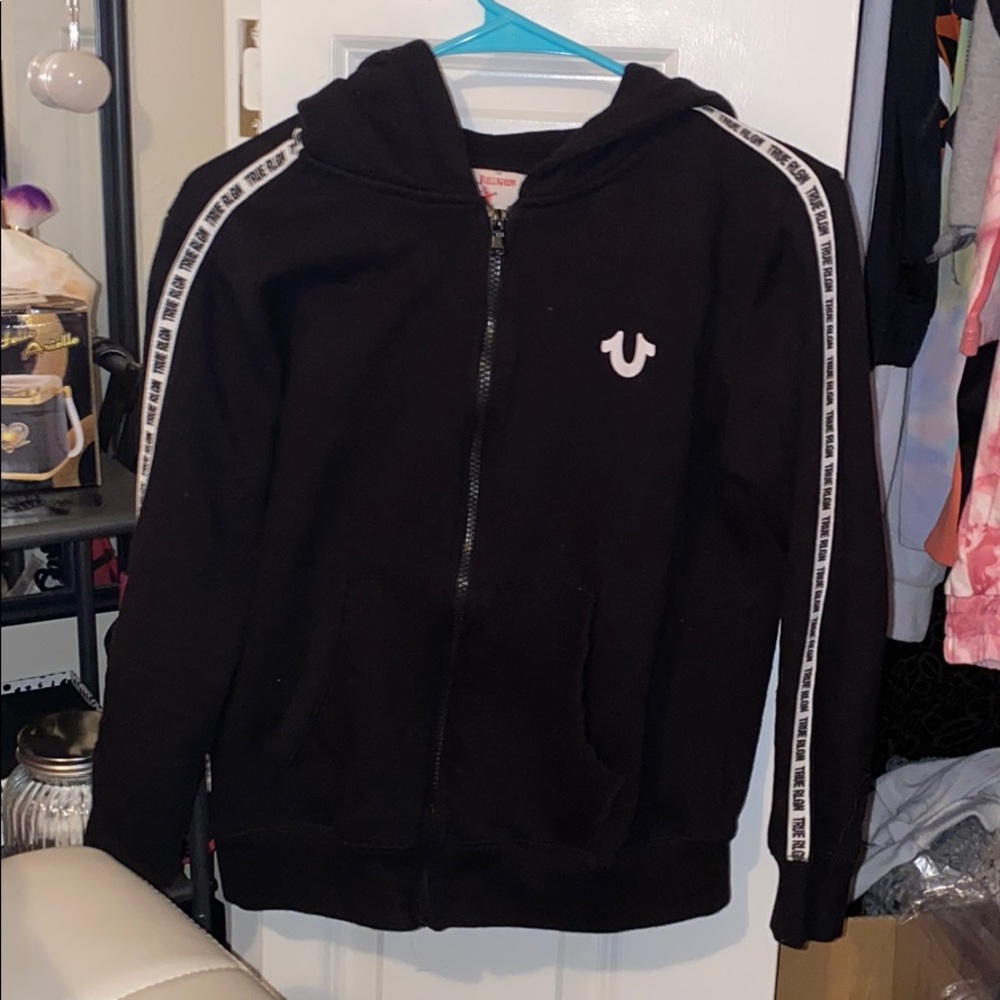 True religion zip up hoodie